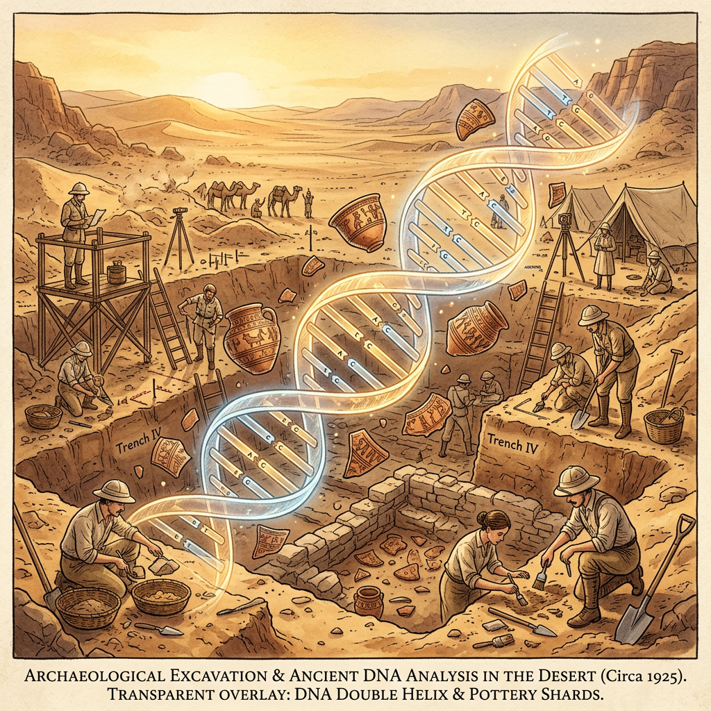 Genomic Study of 4,500-Year-Old 'Ghaggar-Hakra' Frontier Remains Identifies First Evidence of Genetic Adaptation to Desert-Riverine Transitions in the Cholistan Region