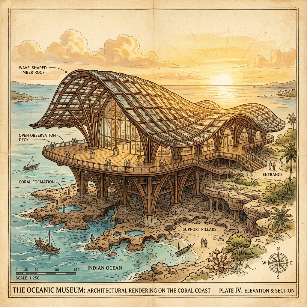 Museum for Tuvalu Project Enters Construction Phase with Biomimetic Design