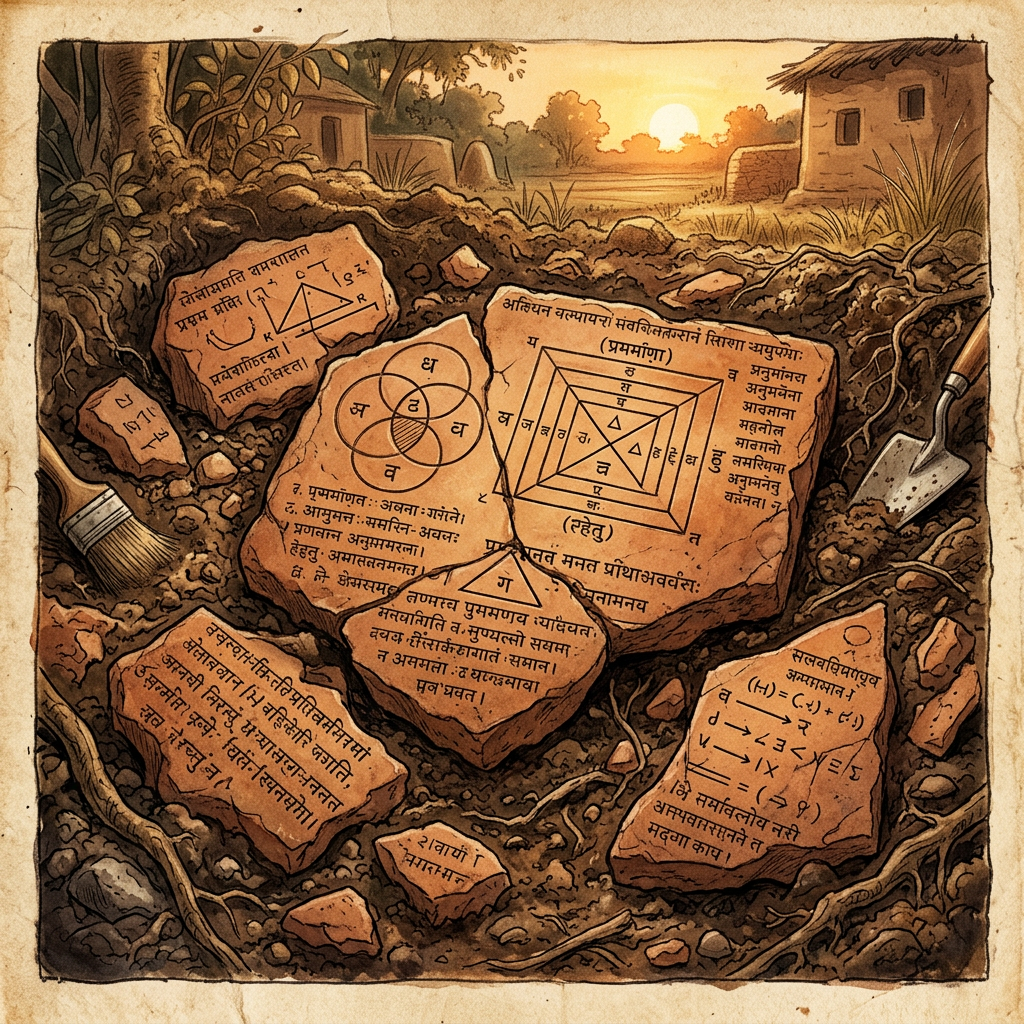 Discovery of 11th-Century 'Yukti-Manjari' Fragments in Mithila Unveils Lost Syllogisms on the Nature of Reality