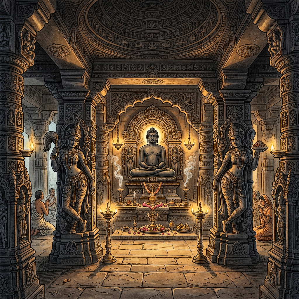 Rare 9th-Century 'Rashtrakuta' Era Jain Basadi with Intact 'Basalt-Carved' Yakshini Figures Uncovered in Dharashiv