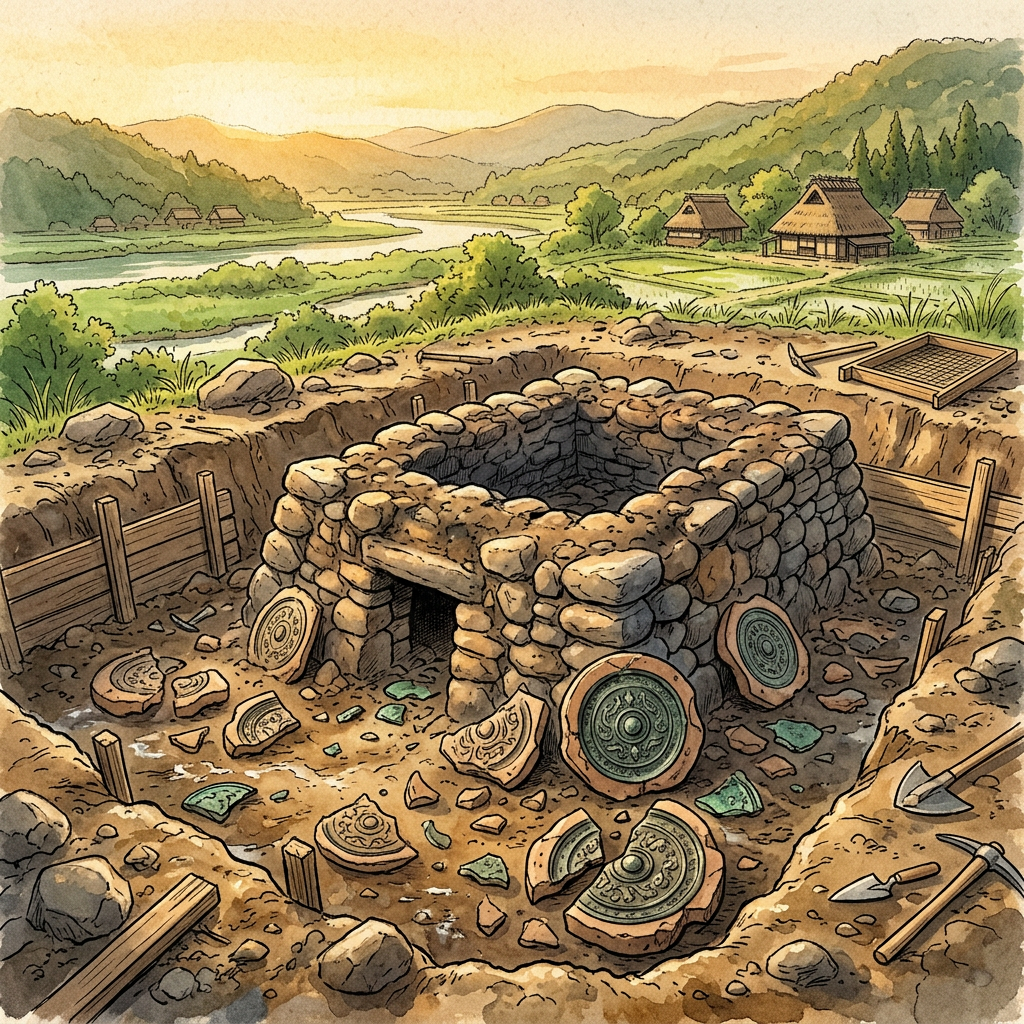 Yayoi-Period 'Bronze Mirror Casting Guild' and Intact Ritual Pits Discovered in the Chikugo River Basin, Japan
