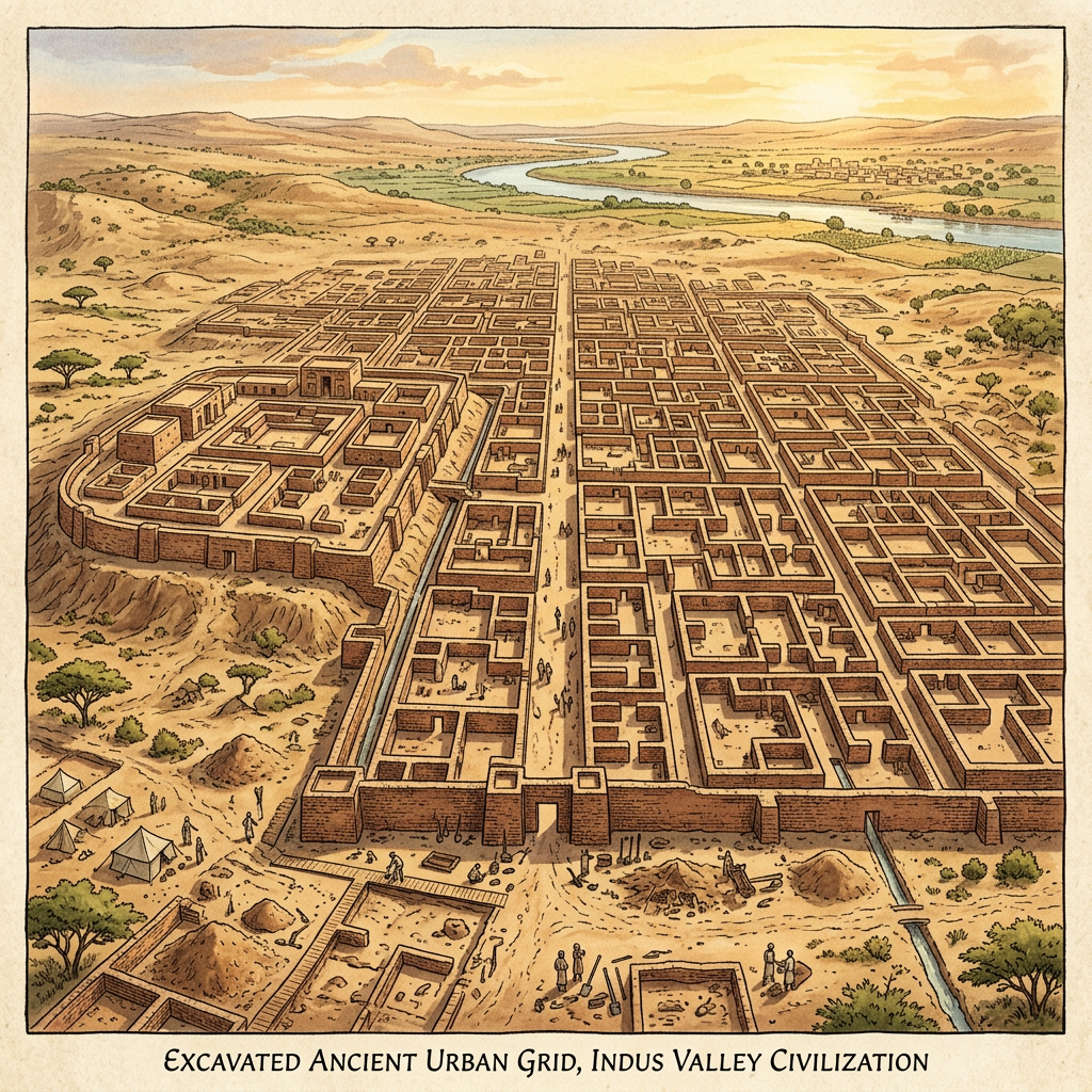 4,500-Year-Old 'Harappan-Style' Urban Masterplan and Administrative Hub Uncovered in Rural Mansa, Punjab