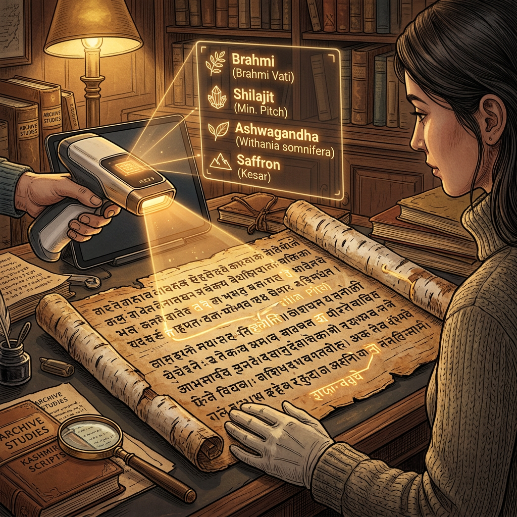 AI-Driven Decipherment of 7th-Century 'Sharada' Script Fragments from the Dras Valley Unveils Lost Sanskrit Treatises on Ancient Indian Theoretical Geobotany