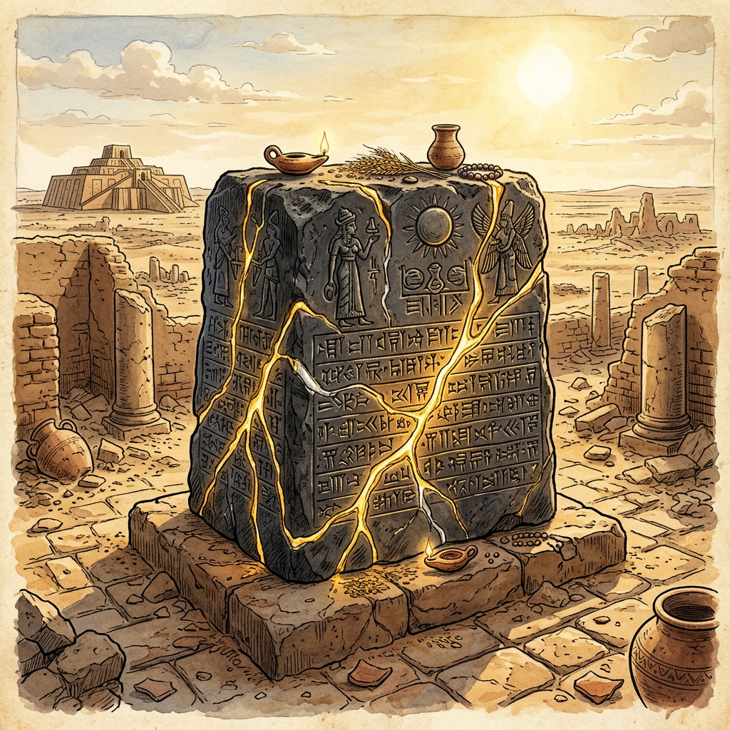 Discovery of 4,000-Year-Old 'Electrum-Veined' Basalt Altars in Southern Iraq Reveals Roots of Early Sumerian 'Star-Ascension' Festivals