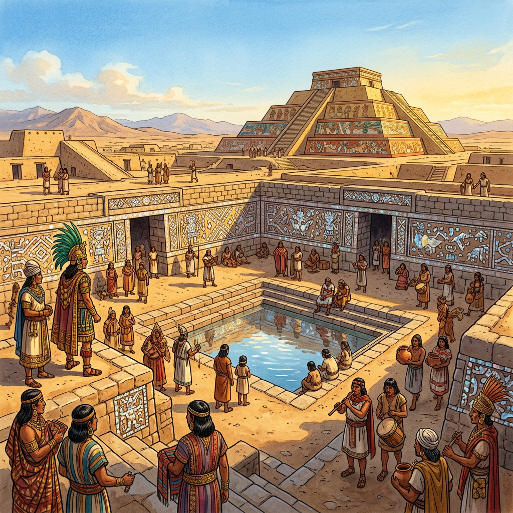 Discovery of a 1,200-Year-Old 'Moche Culture Aquatic Performance Plaza' and Shell-Inlaid Acoustic Chambers in Northern Peru