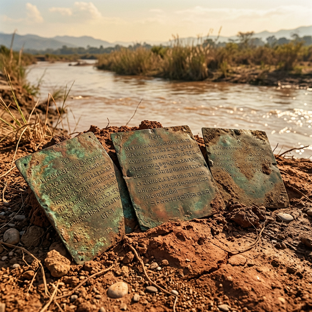 Discovery of 4th-Century BCE 'Niti-Dharma-Mandala' Copper Plates in Narmada Valley Details Early Social Ethics