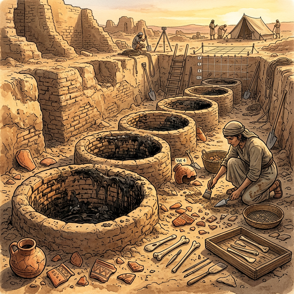 Discovery of a 4,500-Year-Old 'Indus Valley Lacquerware Studio' and Resin-Processing Vats in Ganweriwala