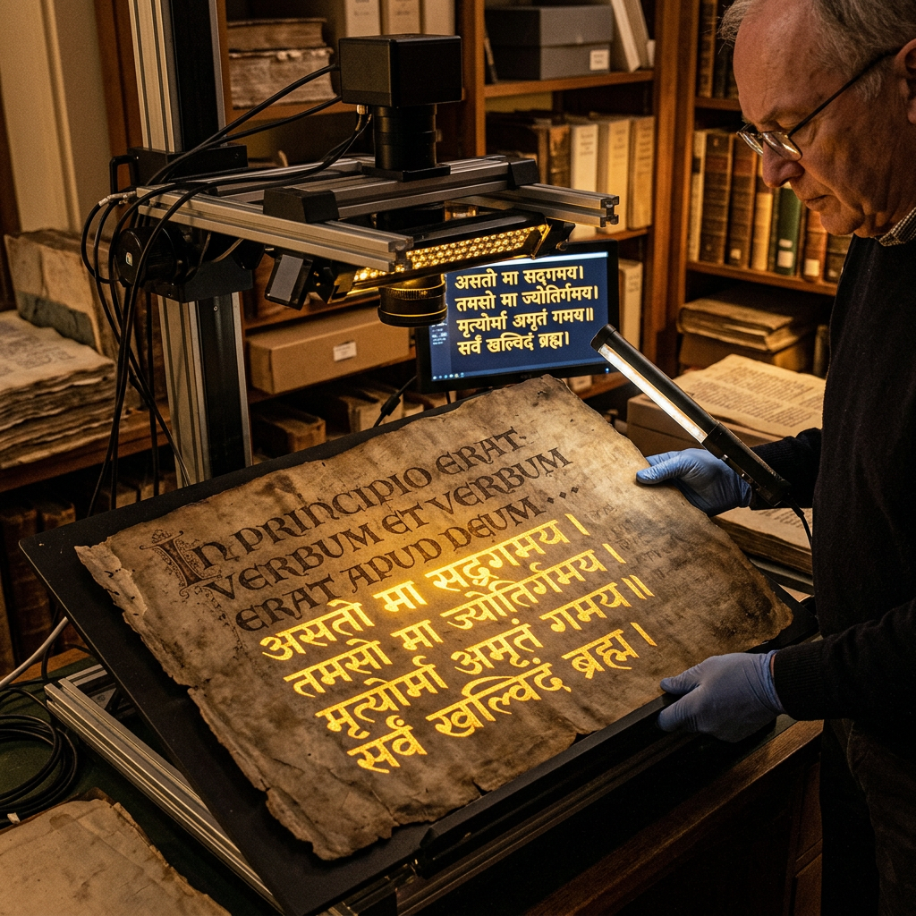 Scholars Decipher 9th-Century Prague Palimpsest Unveiling Lost Sanskrit Theorems on Spherical Harmonics