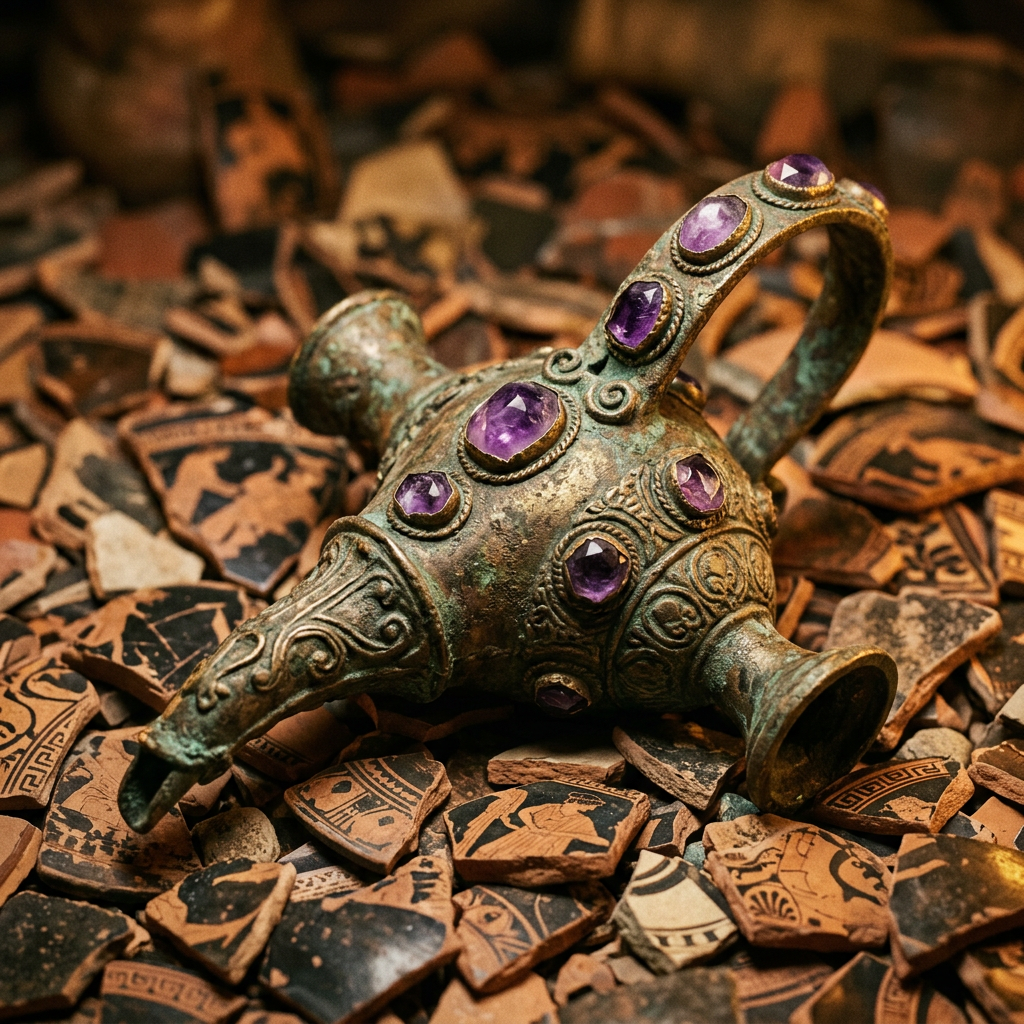 2,400-Year-Old 'Amethyst-Inlaid' Wine Siphons in the Peloponnese Uncover Specific Rituals of the 'Festival of the First Ferment'