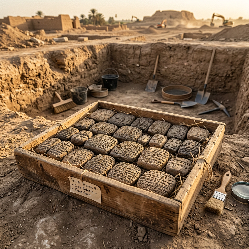 4,000-Year-Old 'Sumerian Master of the Royal Reed-Papyrus Processing' Archive and Cuneiform Pulping-Ratio Tablets Found in Ancient Ur