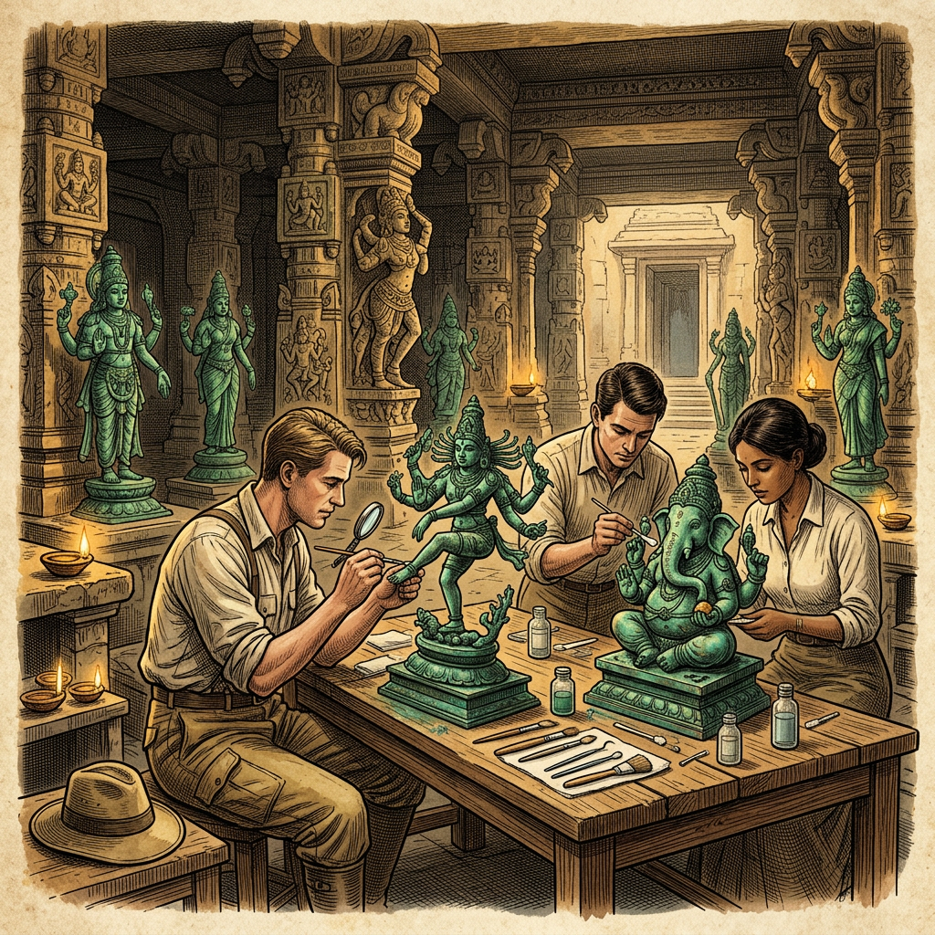 Restoration of 12th-Century 'Late Chola' Shrine in Pudukkottai Uncovers Hidden Cache of Bronze Nataraja Idols