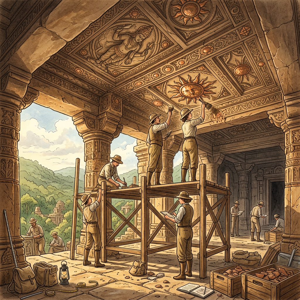 Restoration of 10th-Century 'Kalachuri-Chedi' Sun Temple in Chhattisgarh’s Maikal Hills Reveals Hidden Copper Astral Maps