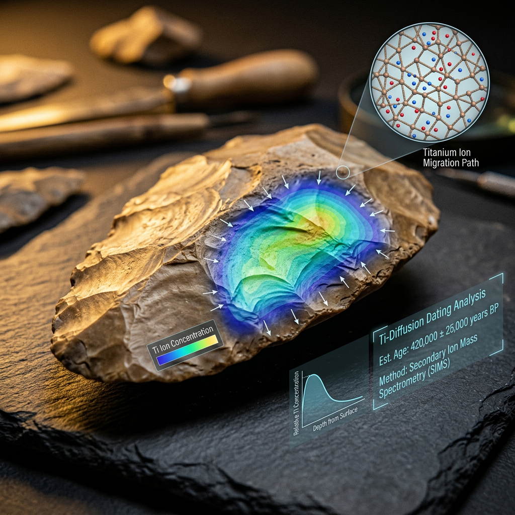 Innovative 'Titanium-Diffusion' Chronometry Refines the Relative Dating of Paleolithic Toolkits in the Soan Valley to 220,000 Years Ago
