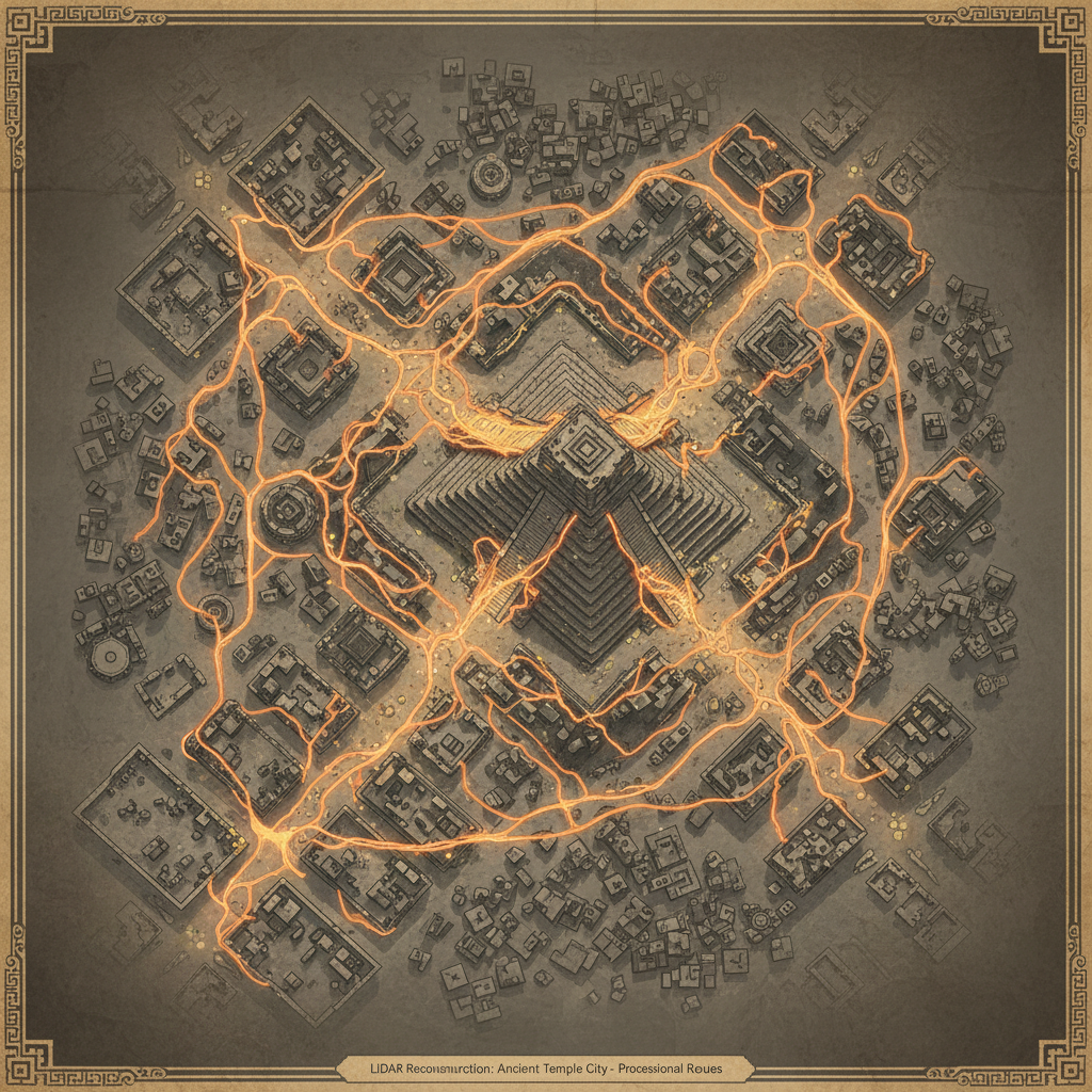 LiDAR Maps Sprawling 'Flower-Path' Ritual Network in Ancient Pagan, Linking Modern Festivals to 1,000-Year-Old Traditions