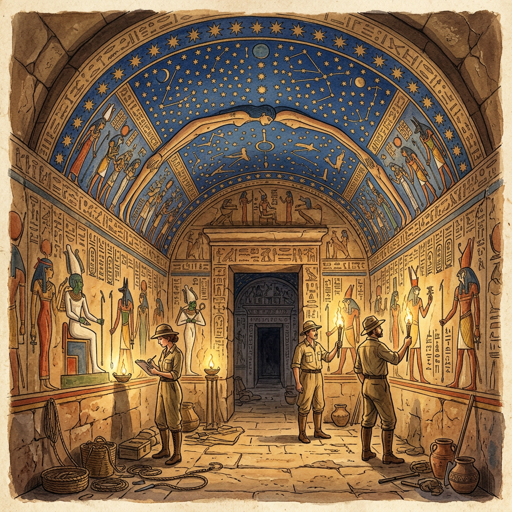 Archaeologists Unearth 2,300-Year-Old 'Temple of the Moon God' Khonsu Annex with Rare 'Lapis-Inlaid' Star Charts in Egypt's Upper Nile