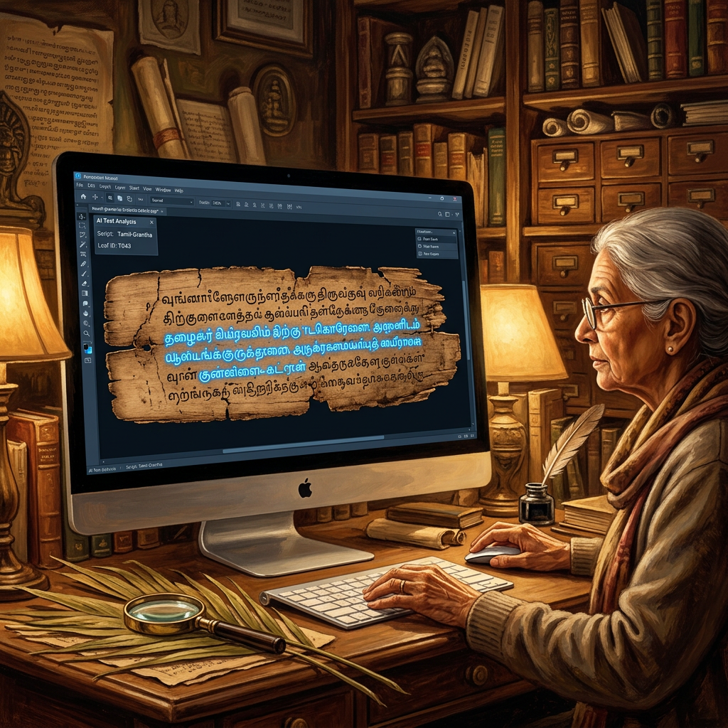 AI Decodes 11th-Century 'Nivritti-Vritti' Palm Leaves in Thanjavur Detailing the 'Philosophy of Relinquishment'