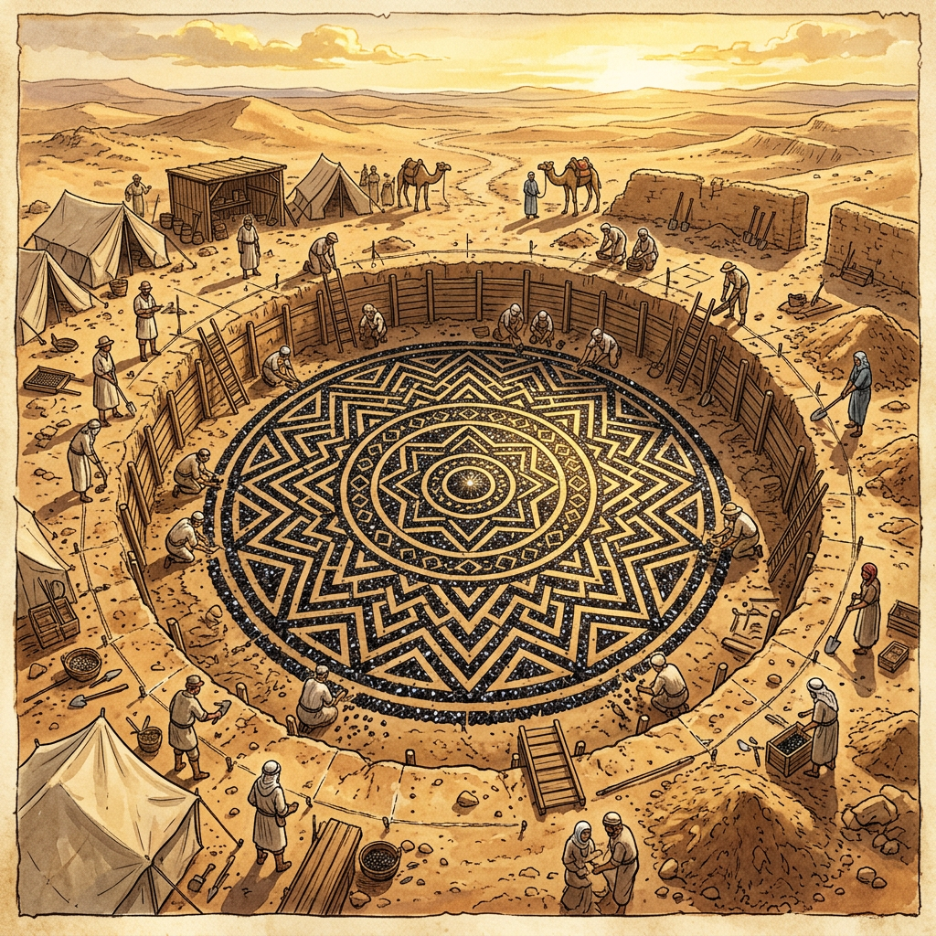 Excavation of 'Obsidian-Dotted' Dance Floor in Arizona Points to Ancient Hohokam Rain-Calling Festivals