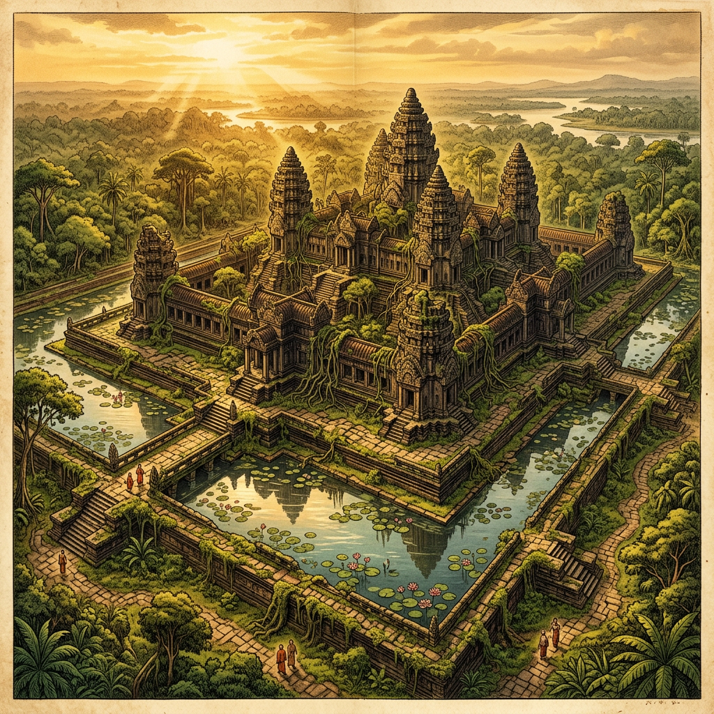 LiDAR Mapping Identifies a Massive 1,200-Year-Old 'Angkorian Hospital and Healing Garden' Complex in Remote Northern Cambodia