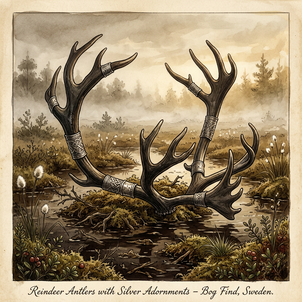 Discovery of 1,800-Year-Old 'Silver-Mounted' Antler Horns in Sweden Points to Ancient 'Festival of the Rising Sap'