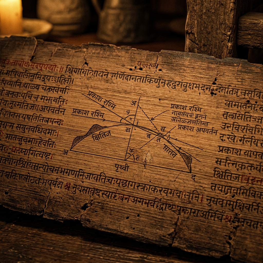New Research Identifies Recursive Computational Logic in 11th-Century 'Bhaskari' Manuscripts for Modeling Atmospheric Refraction