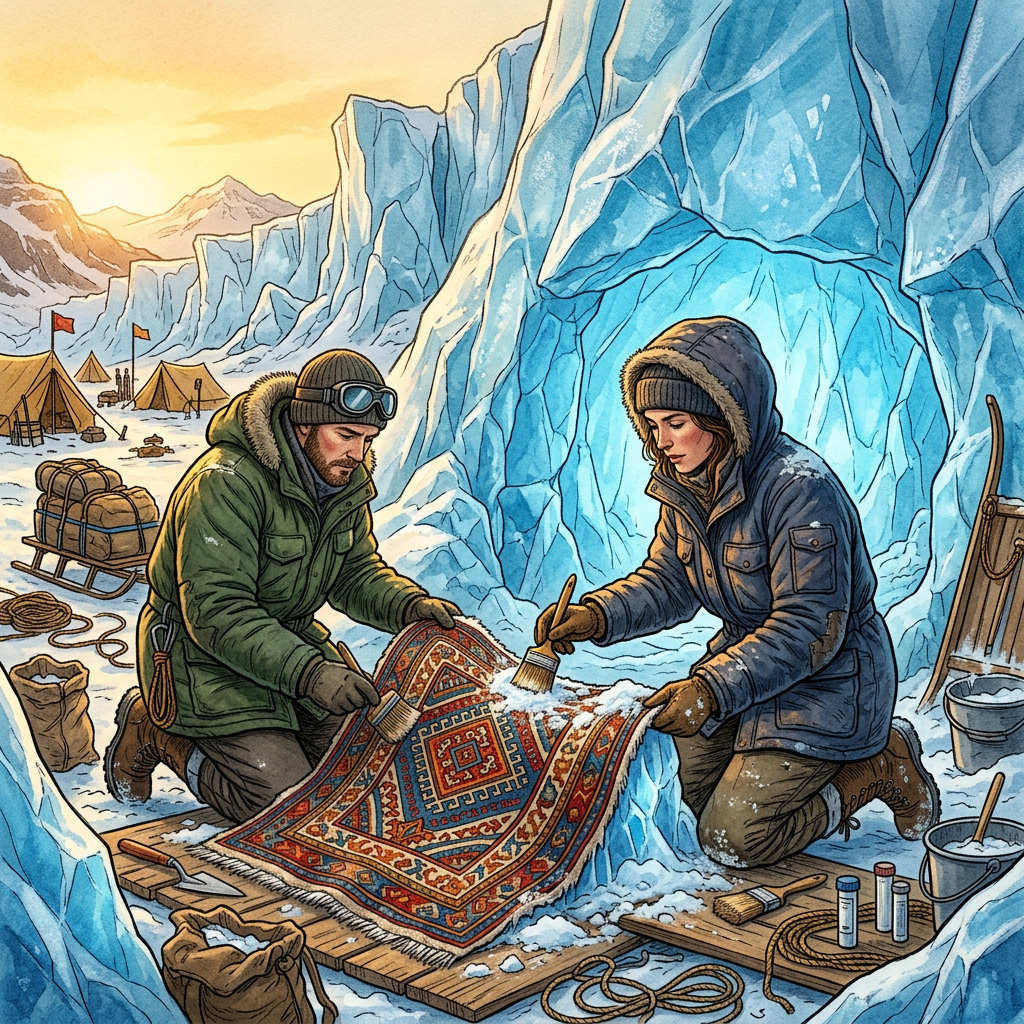 Melting Ice in the Kunlun Mountains Reveals 2,500-Year-Old 'Silk Road' Waystation with Intact Felt Textiles