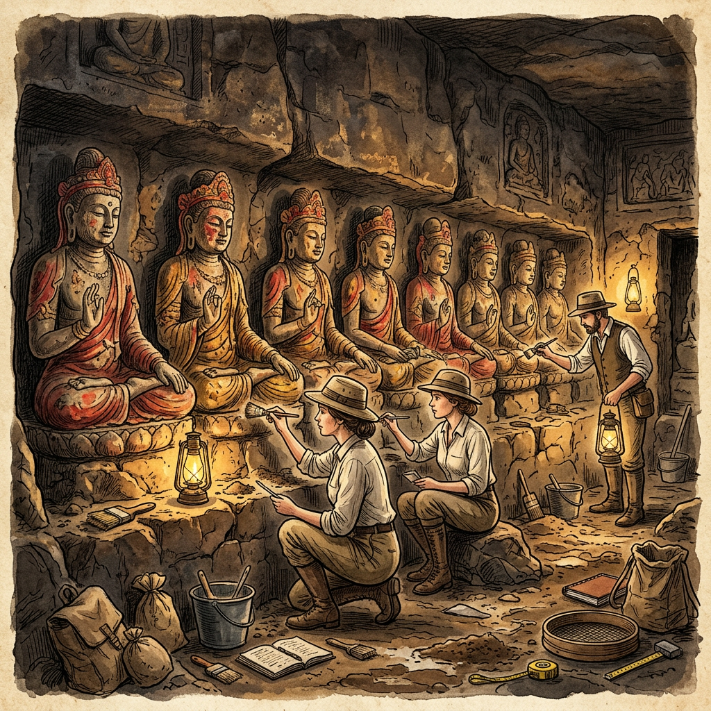 Restoration of 13th-Century 'Gajapati' Dynasty Temple in Puri Hinterlands Unveils Hidden 'Navagraha' Friezes