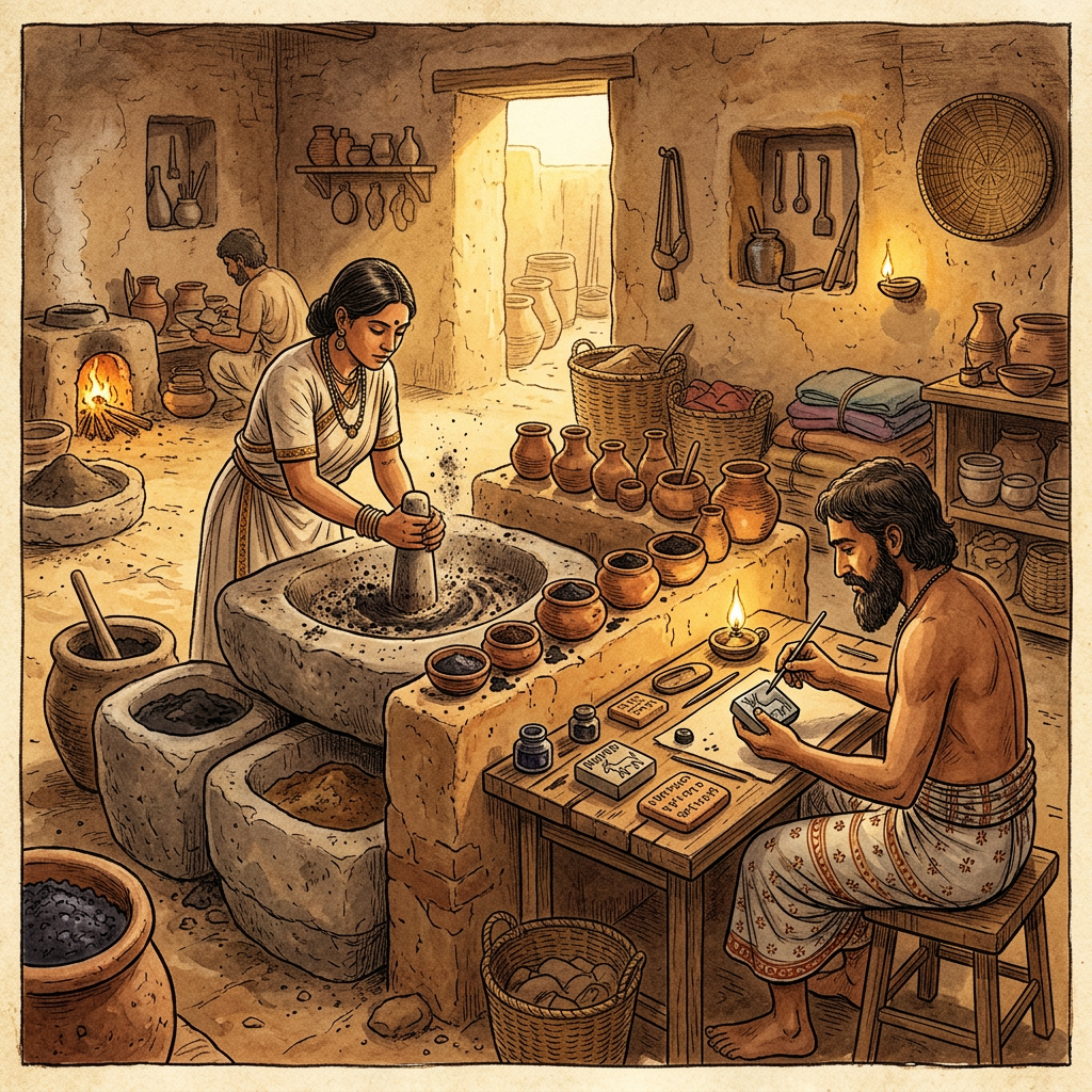 4,500-Year-Old 'Harappan Master of the Royal Seal-Ink' Archive and Mineral-Based Pigment Ledgers Uncovered at Rakhigarhi