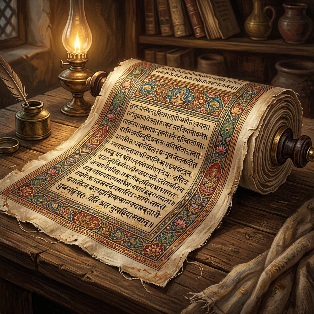 12th-Century 'Vakyartha-Ratna' Scroll Discovered in Thanjavur Explores the Metaphysics of 'Semantic Resonance'