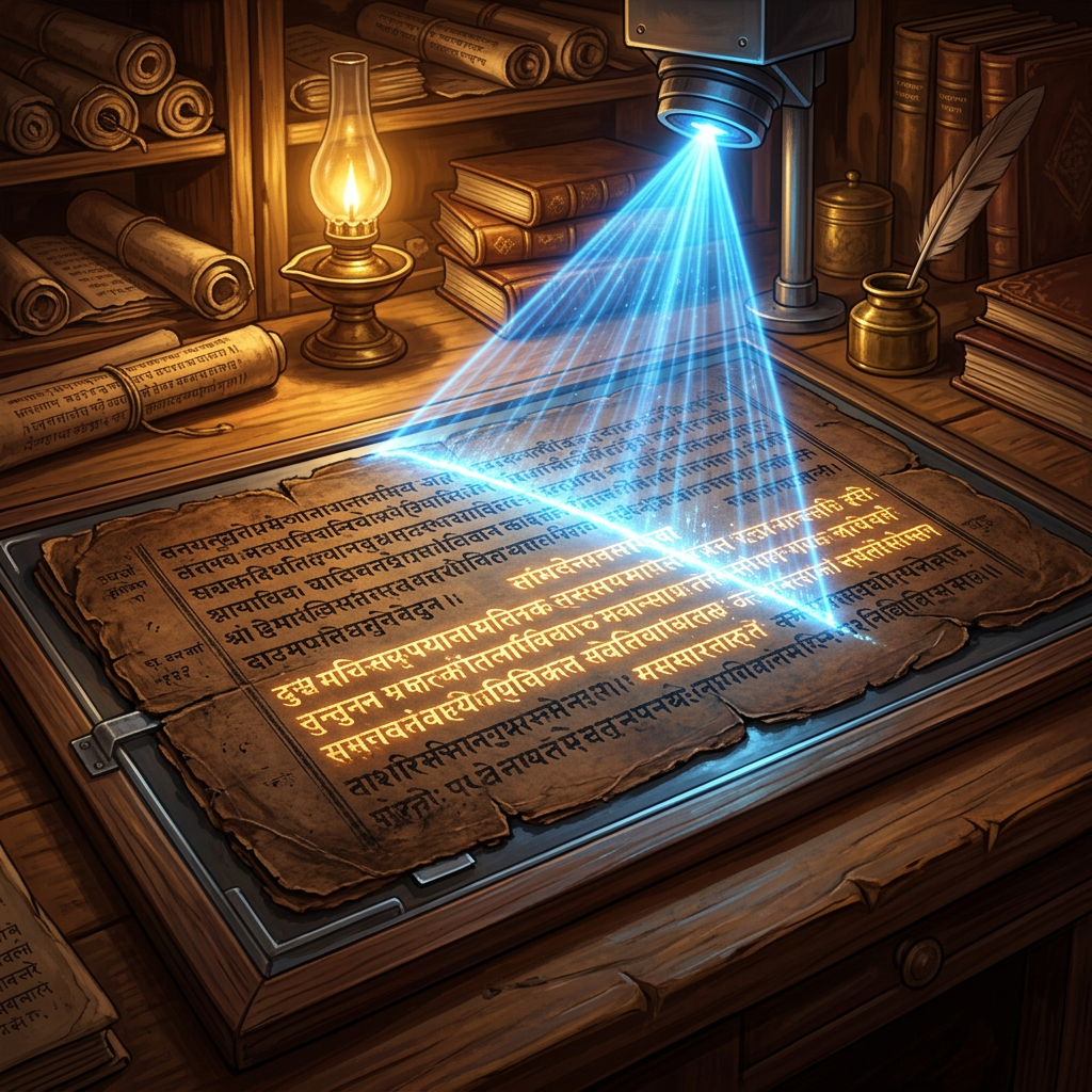 AI-Driven Decipherment of 8th-Century 'Grantha-Tibetan' Palimpsests Unveils Lost Sanskrit Treatises on Non-Linear Fluid Dynamics