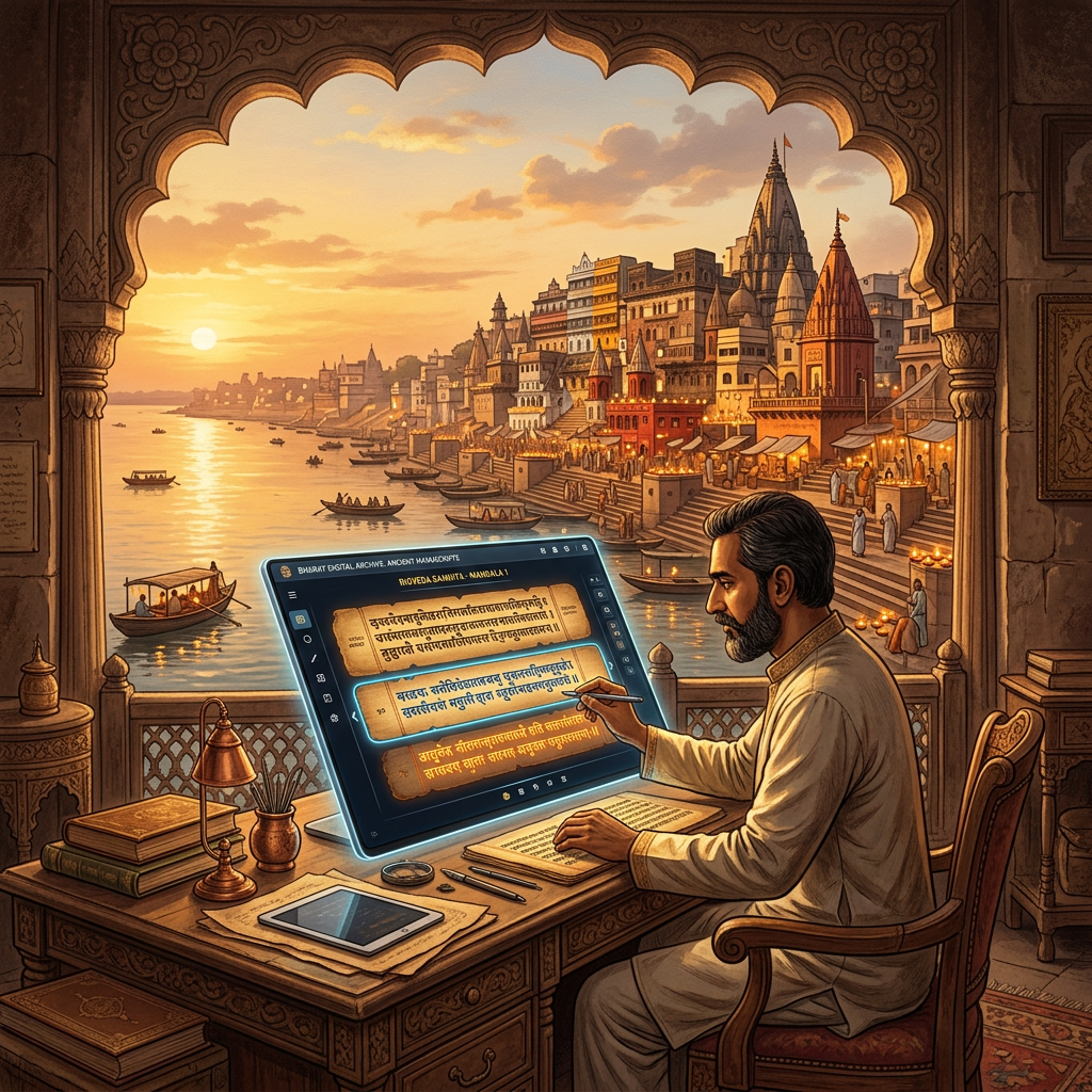Varanasi's New 'Vedic Digital Heritage' Portal Provides AI-Assisted Access to Thousands of Ancient Philosophical Texts