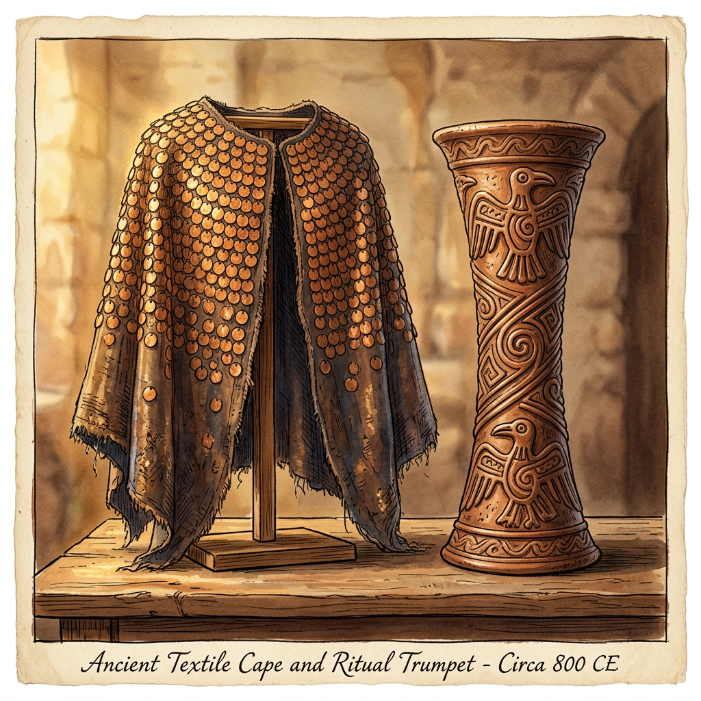 Discovery of 'Copper-Spangled' Ritual Capes in Northwest Argentina Reveals Early Origins of the 'Festival of the Sun-Bird'