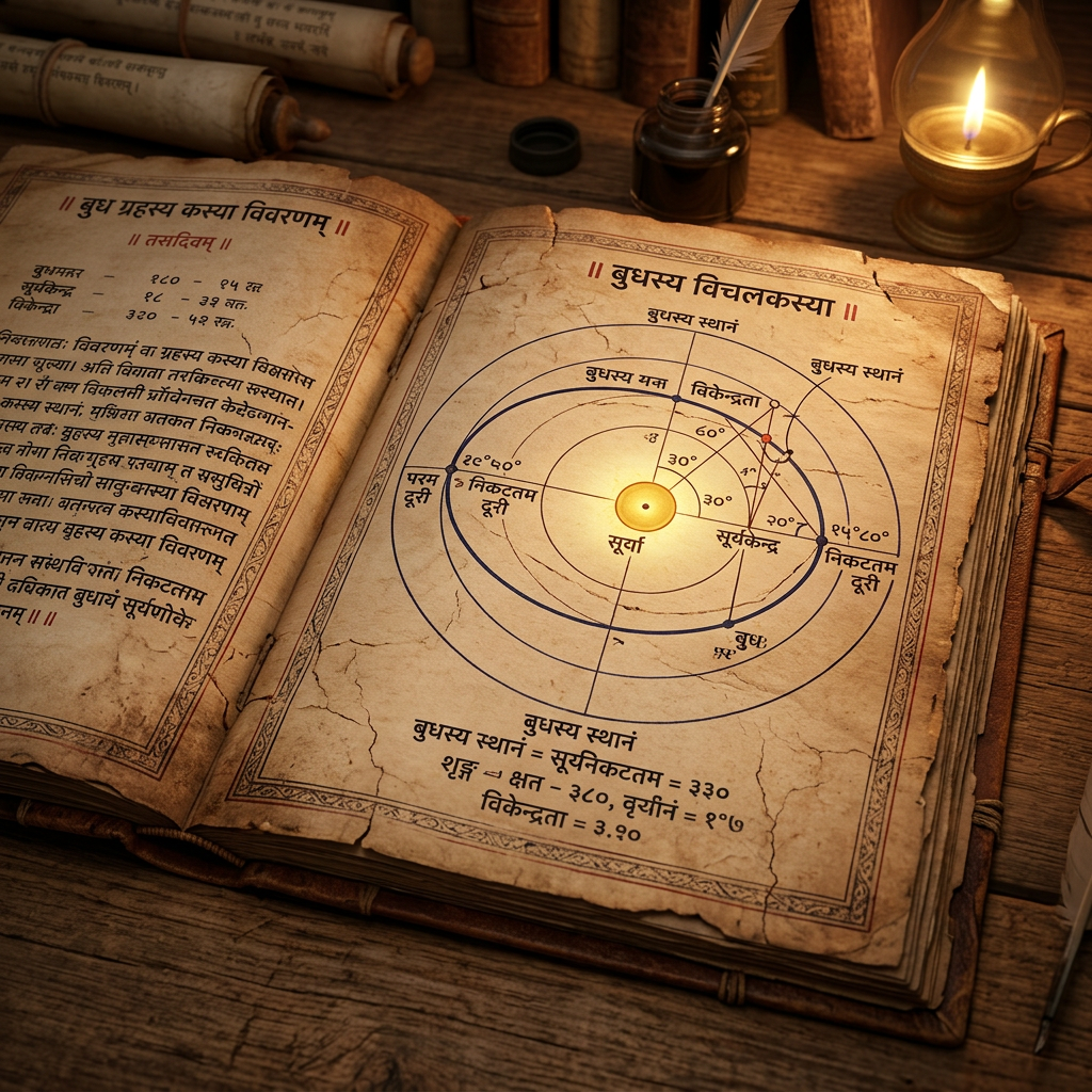 Computational Analysis of 12th-Century 'Karana-Prakashika' Manuscripts Reveals Advanced Sanskrit Algorithms for Modeling Non-Linear Mercury Orbital Resonance