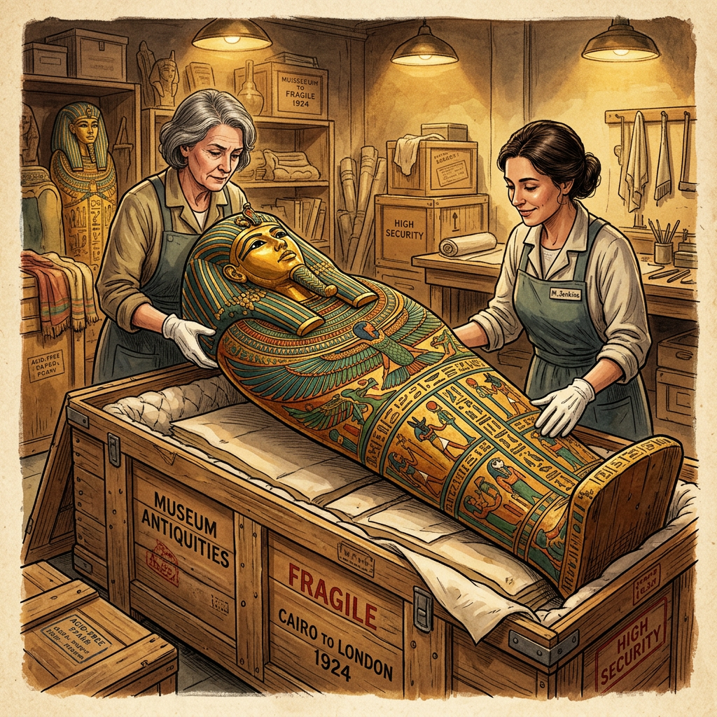 Museum of Fine Arts, Budapest Formally Repatriates 26th Dynasty 'Saite' Sarcophagus to Egypt's Ministry of Tourism and Antiquities