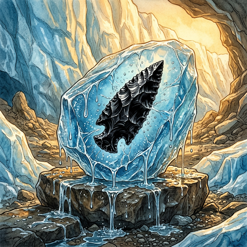 Melting Glaciers in the Wrangell Mountains Reveal 6,000-Year-Old 'Obsidian-Tipped' Spear Shafts with Intact Sinew Binding