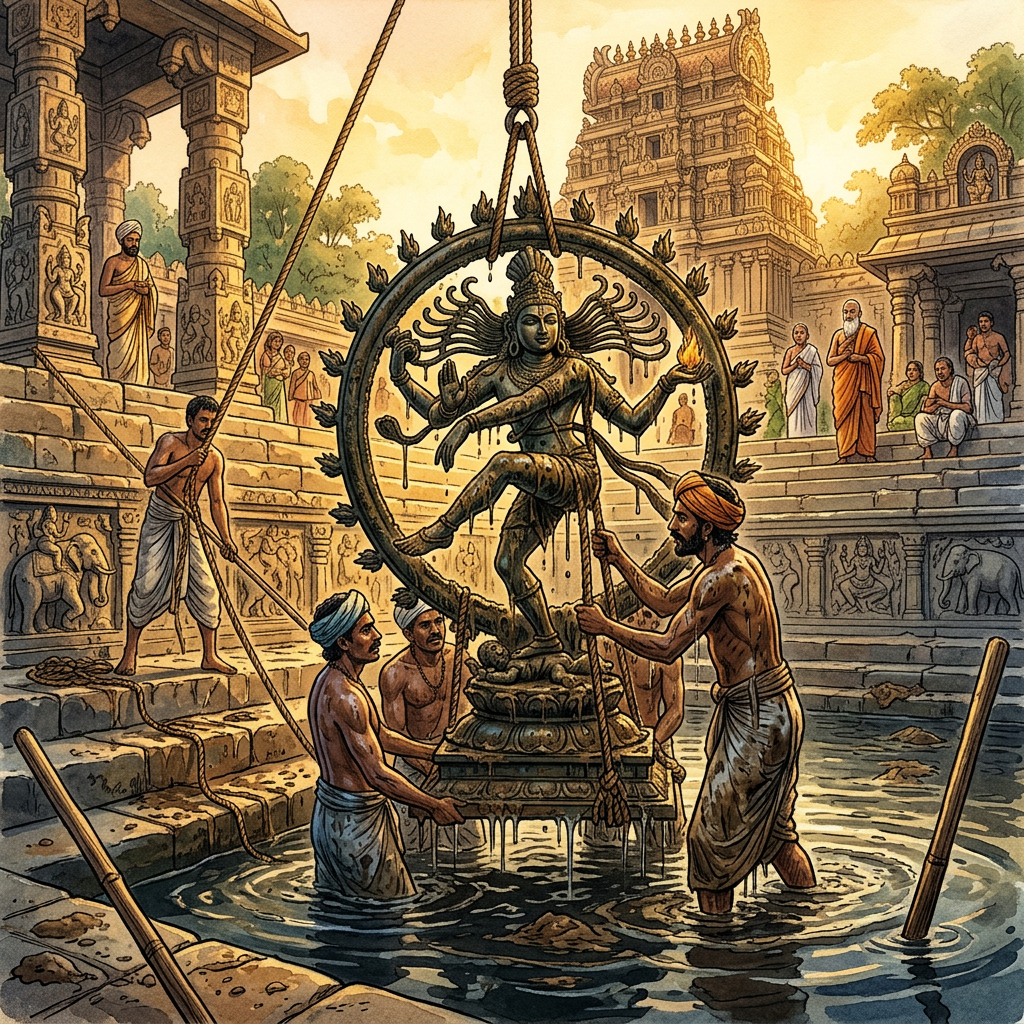 Cache of Panchaloha Deities from the Reign of Rajaraja Chola I Recovered from Temple Tank in Kumbakonam