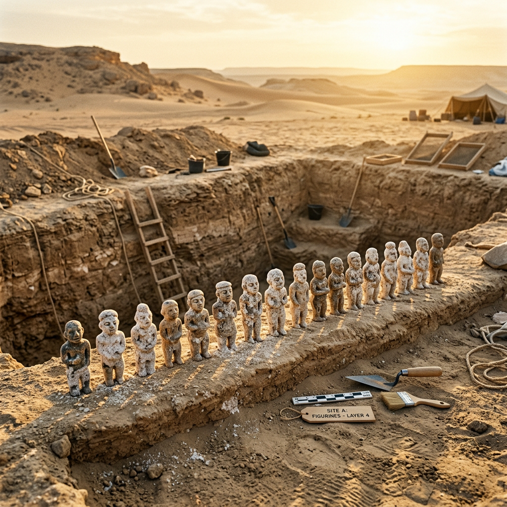 Discovery of 'Salt-Crystallized' Votive Statues in Libya Points to Ancient Berber Festivals of the Great Salina