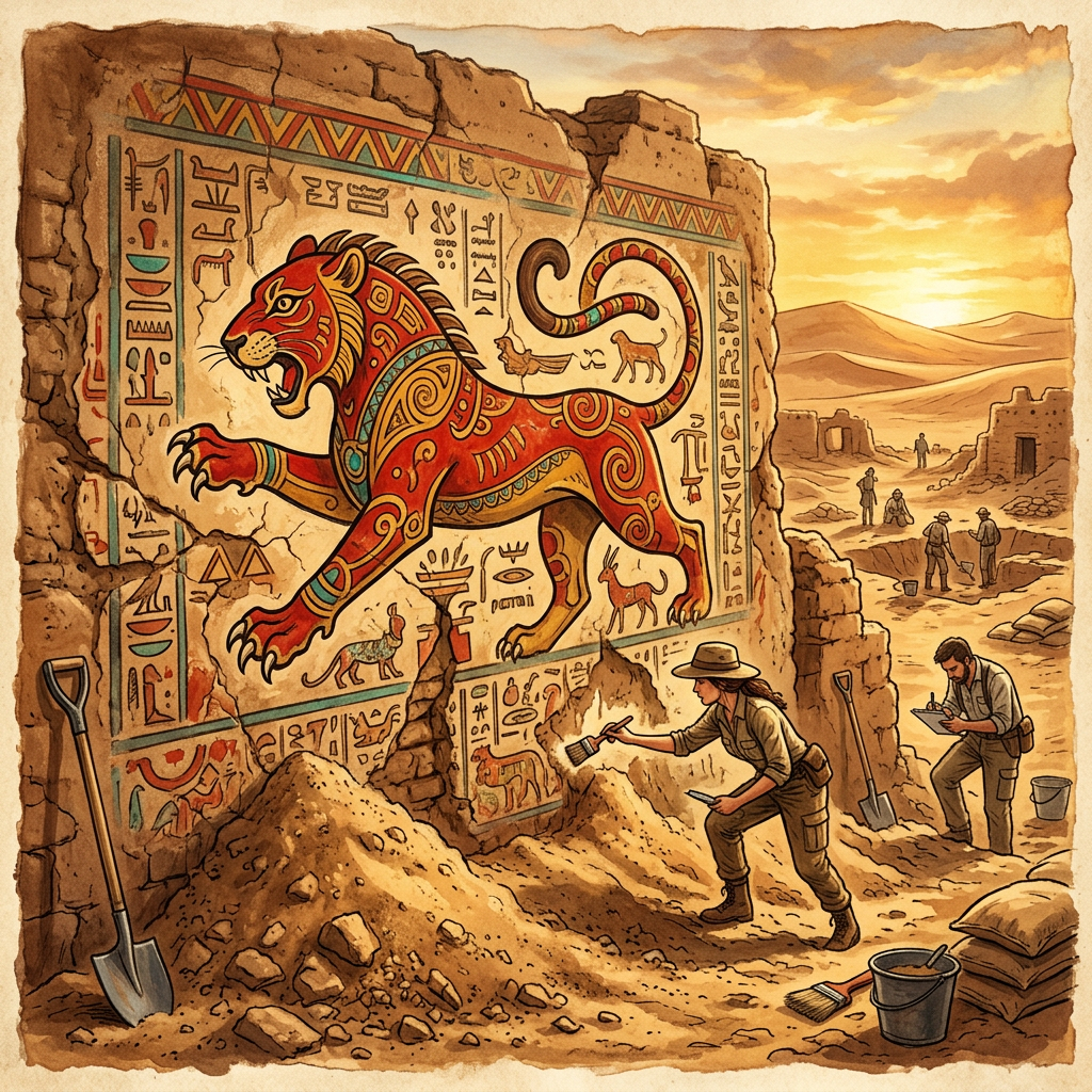 Massive 2,000-Year-Old 'Pre-Inca' Ceremonial Platform and Polychrome Murals Discovered in Peru’s Ica Valley