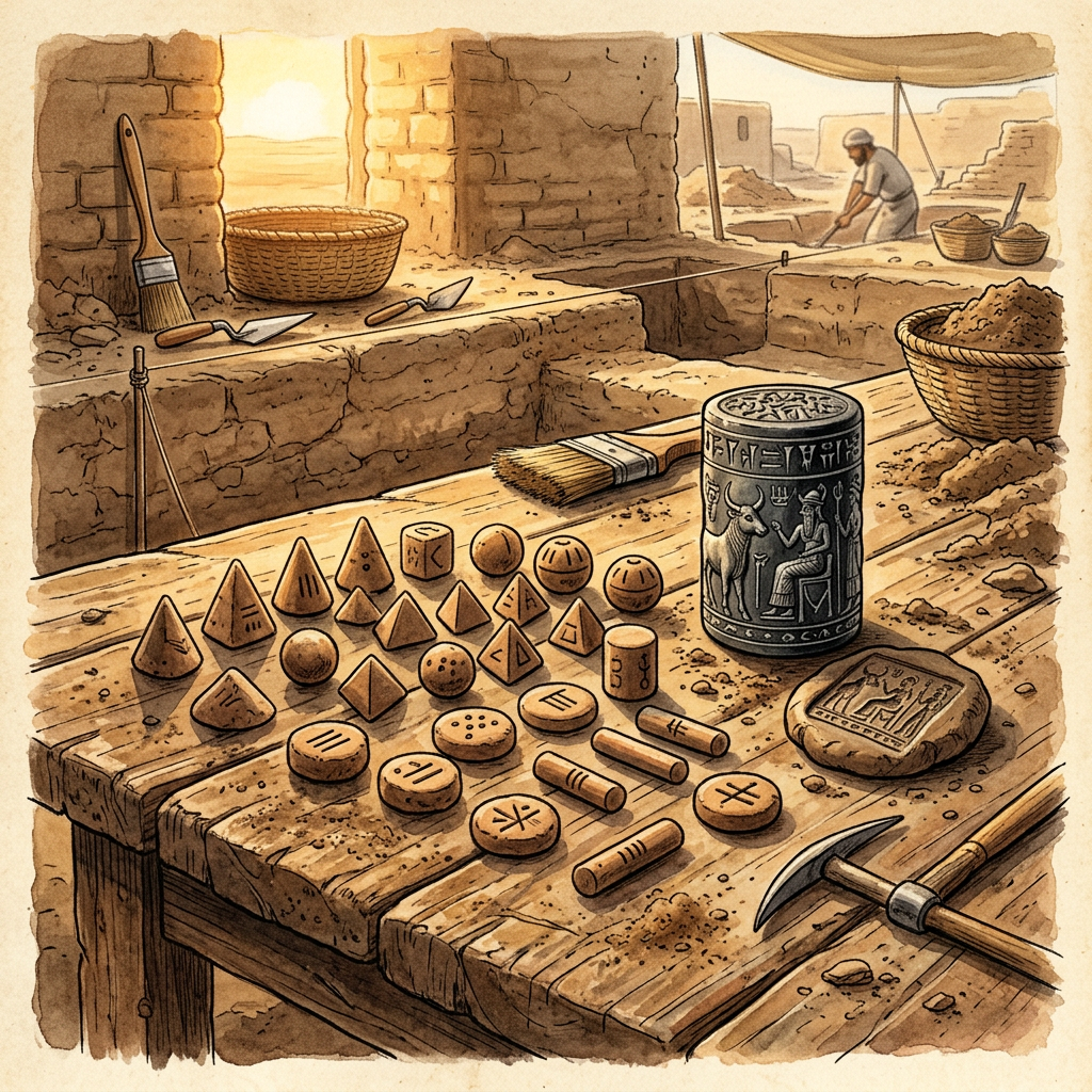 5,000-Year-Old 'Proto-Canaanite' Administrative Center Uncovered in Southern Lebanon with Intact Clay Tokens