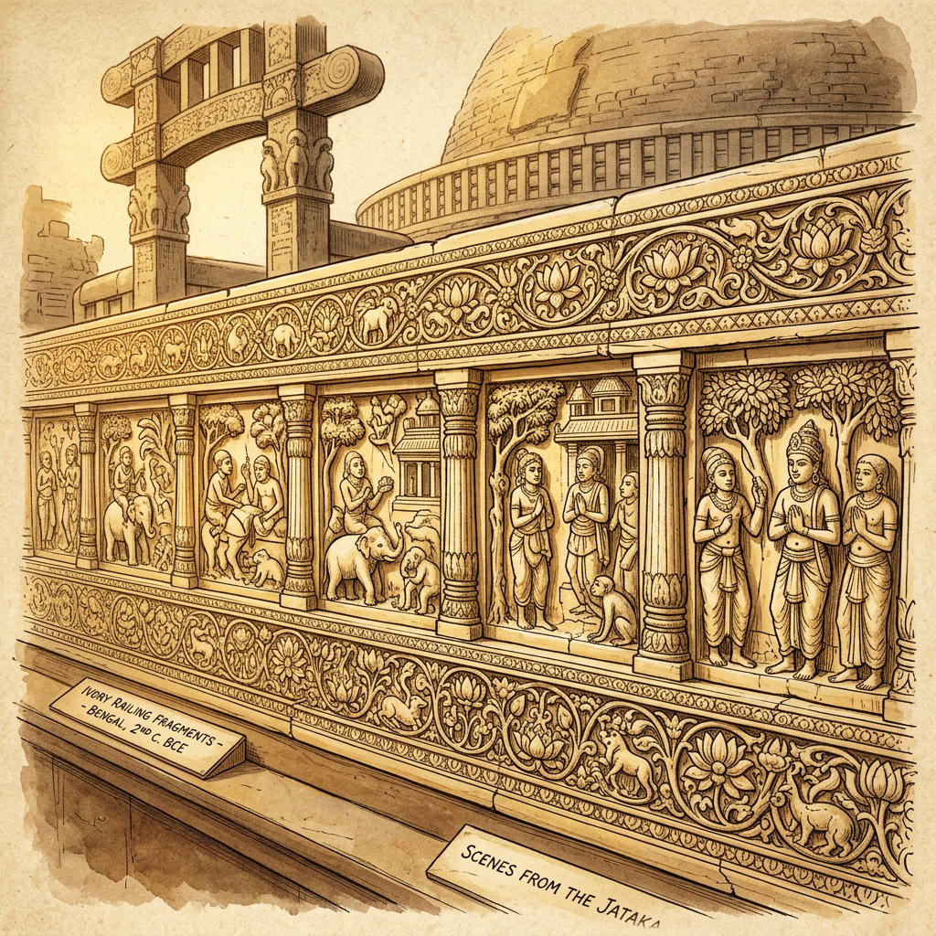 2nd-Century BCE Buddhist Vihara with Rare Ivory-Carved Railings Uncovered in Andhra Pradesh’s Kurnool