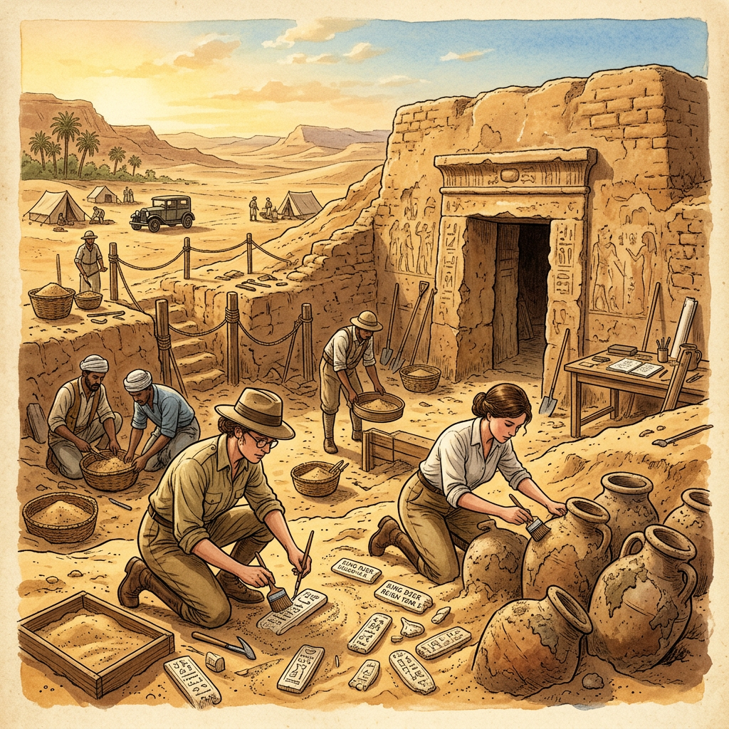 Rare 1st-Dynasty 'Royal Seal-Maker' Mastaba Uncovered at North Saqqara Reveals Early Pharaonic Administrative Titles