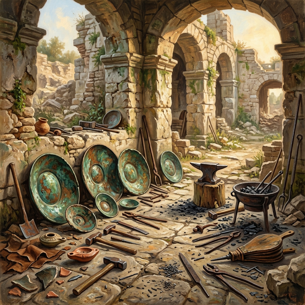 1st-Century Roman 'Imperial Bureau of Maritime Signal-Lamps' and Bronze Reflector Components Uncovered in the Port of Ostia