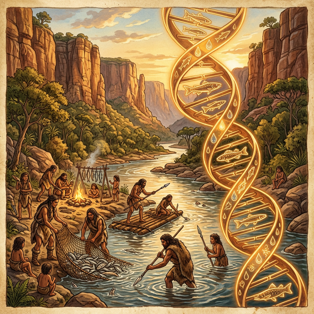 Paleogenomic Analysis of 8,500-Year-Old 'Mesolithic' Remains in the Iron Gates Gorge Identifies Genetic Adaptation to Freshwater Diets