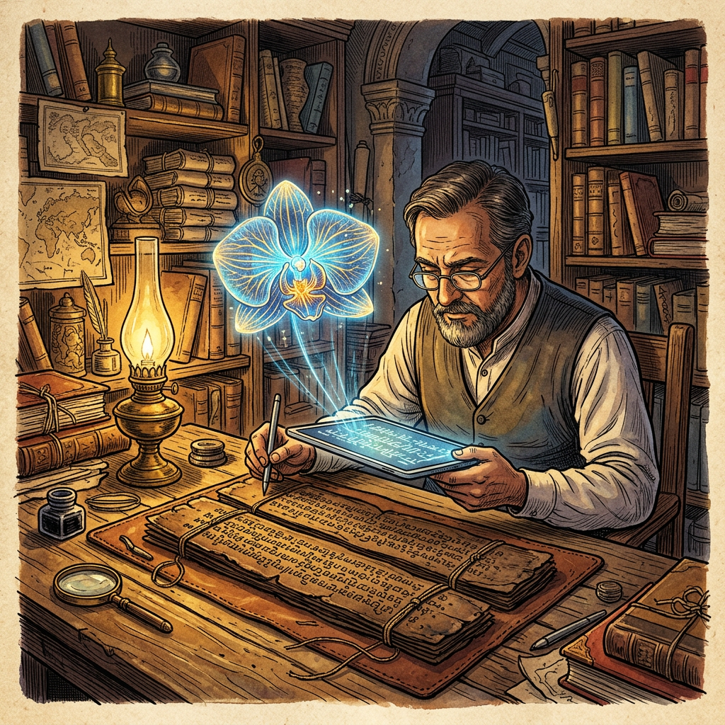 AI Unlocks 7th-Century 'Kutila' Manuscripts, Revealing Ancient Indian Botanical Treatises on Arid-Zone Orchid Species