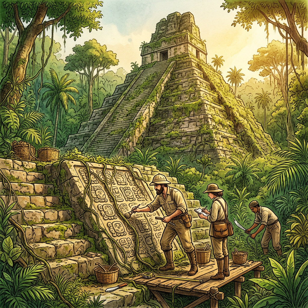 Discovery of a 1,300-Year-Old Maya 'Temple of the Jade Lord' featuring Intact Hieroglyphic Panels in Guatemala’s Alta Verapaz Highlands