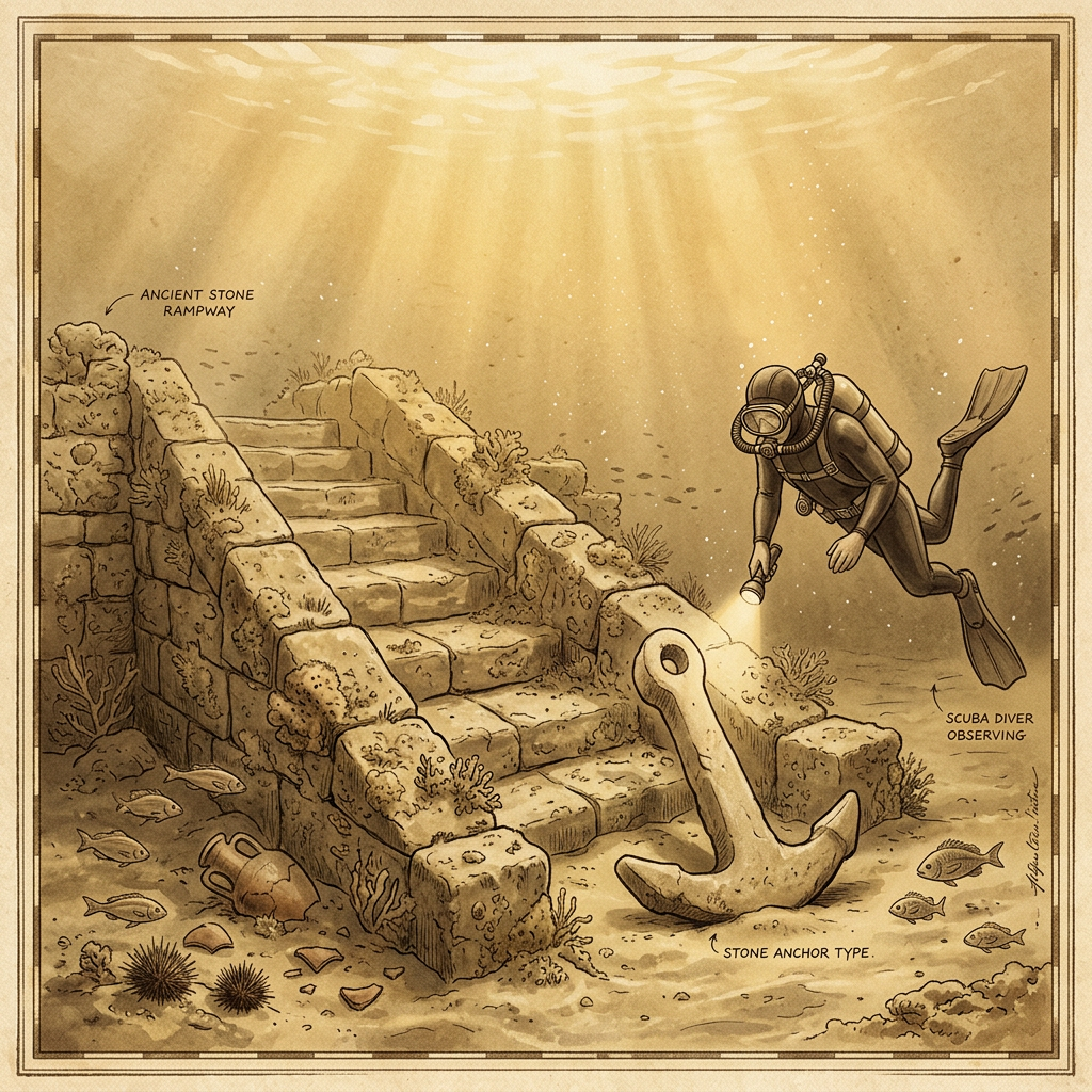 Submerged 3rd-Century BCE 'Greek Nautical Repair Yard' with Stone Ship-Slips Found off the Coast of Rhodes