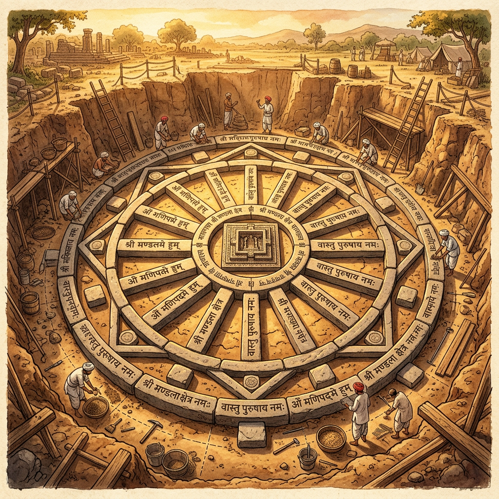 Restoration of 9th-Century 'Paramara' Dynasty Temple in Ujjain Reveals Hidden Subterranean 'Sudarshana-Yantra' Layout