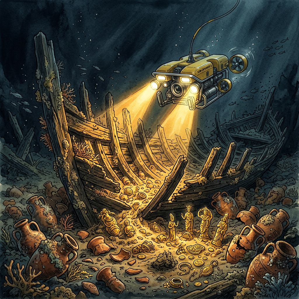 Sunken 14th-Century 'Majapahit-Linked' Royal Junk Identified off Christmas Island with Gilded Terracotta Cargo