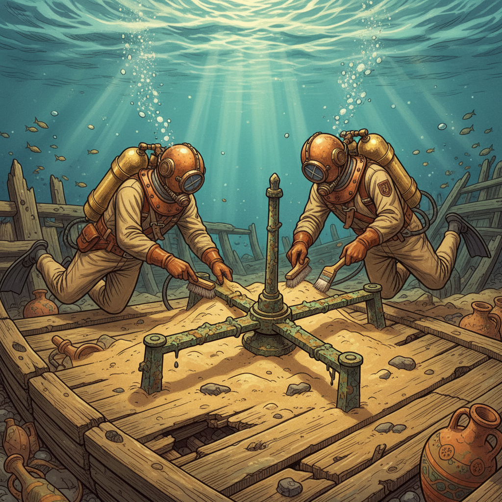 Sunken 1st-Century 'Roman Nautical Mapping' Shipwreck Identified off the Coast of Sardinia with Intact Bronze Surveying Instruments