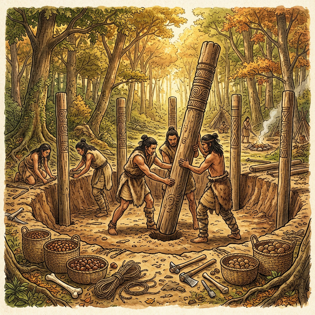 Rare 'Chestnut-Wood' Ritual Stakes Discovered in Aomori Reveal 5,500-Year-Old Roots of Jomon 'Winter-Shelter' Blessing Festivals