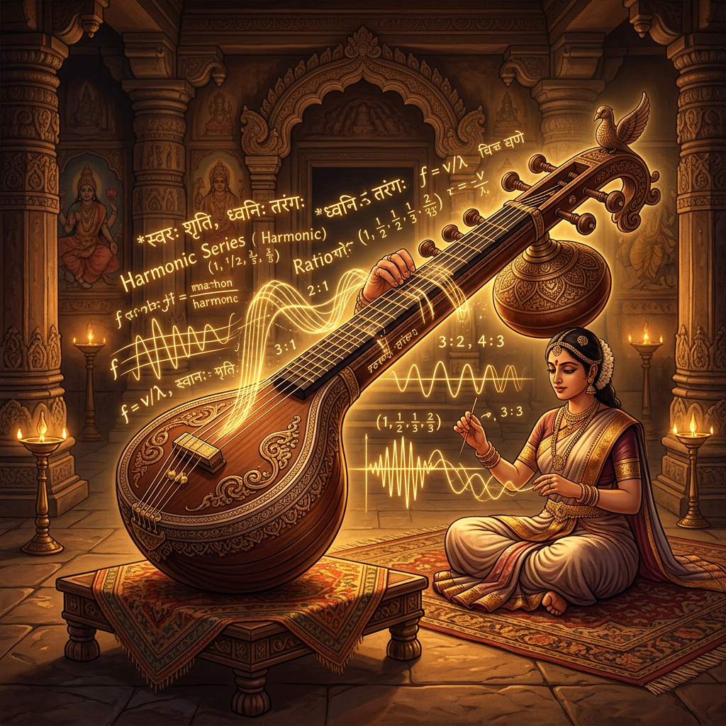 New Research Identifies Harmonic Frequency Scaling in 11th-Century 'Sangita Ratnakara' Treatises for Early Stringed Instrument Physics